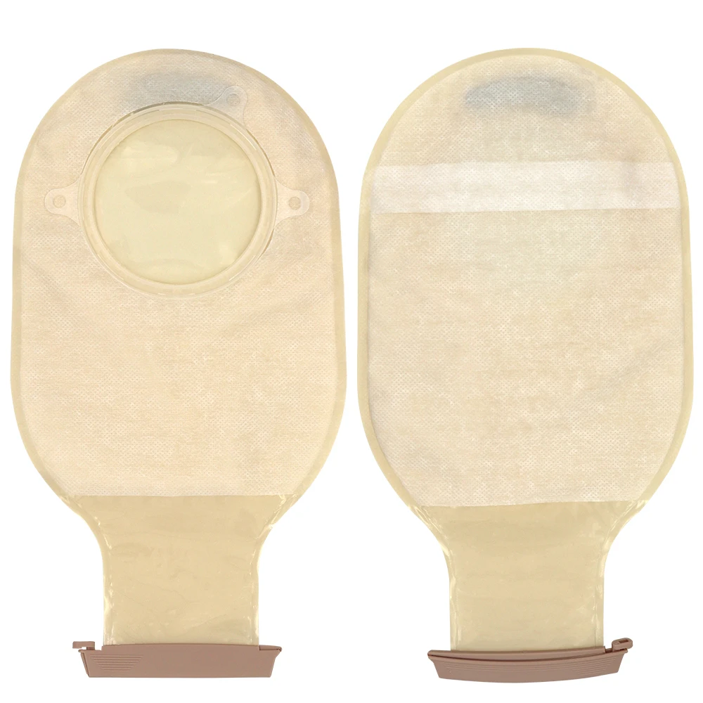 Medical Professional Drainable Ostomy Supplies Two Piece Colostomy Bag with Clamp Ostomy Pouch