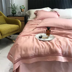 Bamboo duvet with filling customized solid colors comforter set