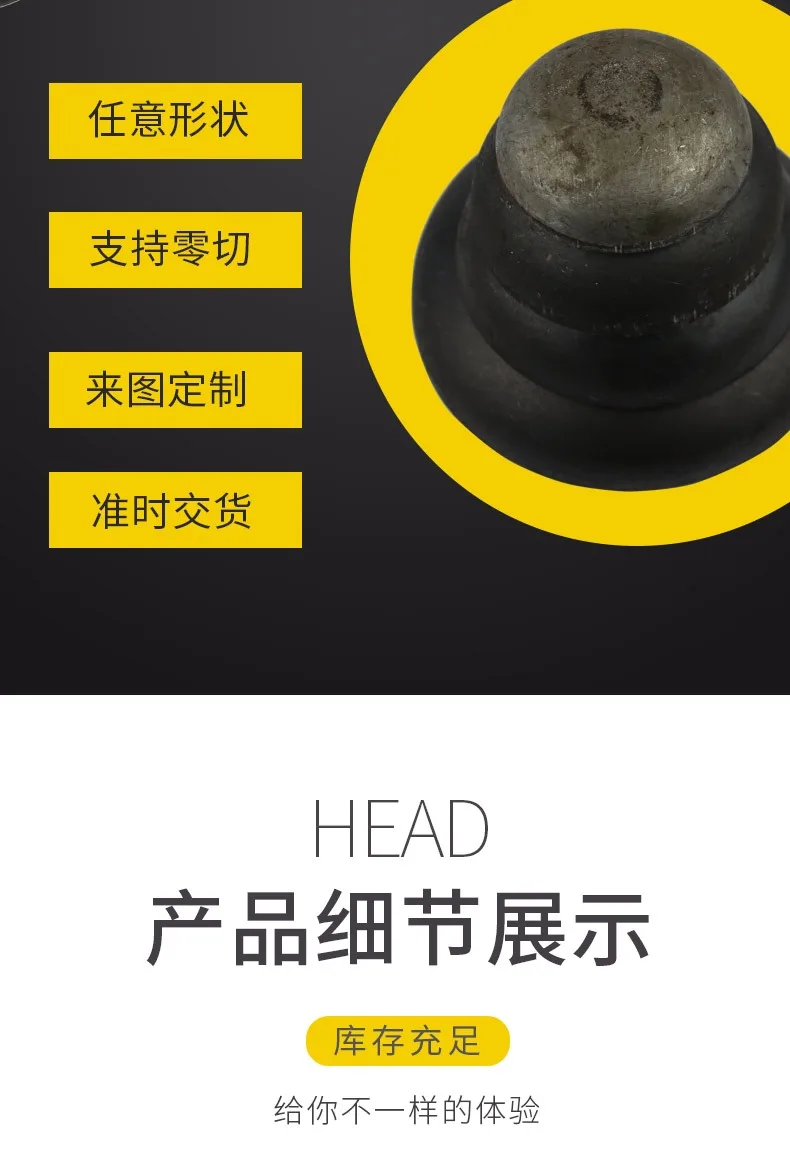 Carbon steel round head steel pipe  Pipe welding plug Custom stainless steel pipe fitting spherical Flange fitting seal