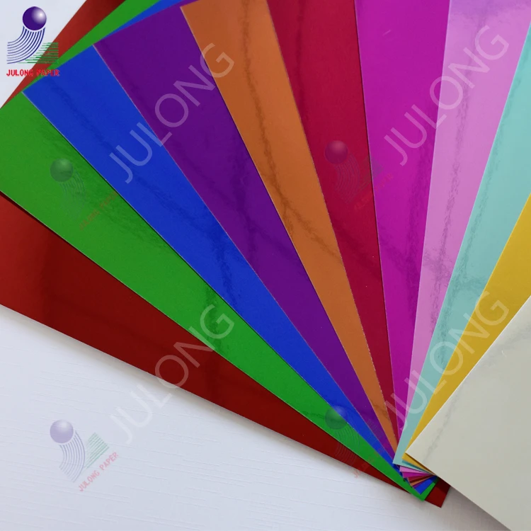 
250gsm Colour Metallized Paper Film Foil Paper for printing 