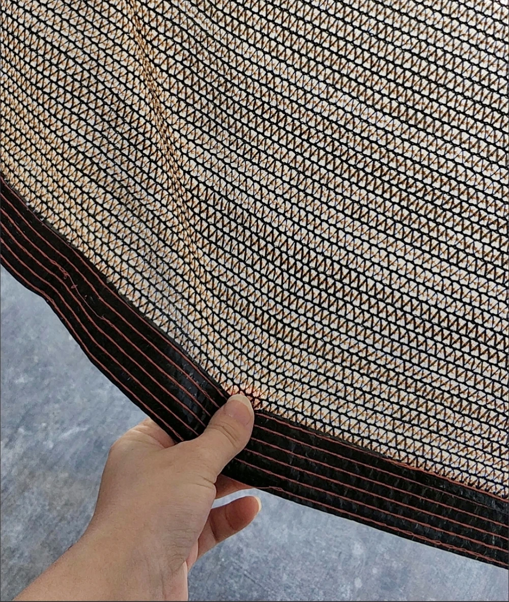 Hot Sale HDPE+3%UV Coffee Brown Anti-ultraviolet Rectangular Outdoor Terrace Pavilion Garden Privacy Sunshade Net