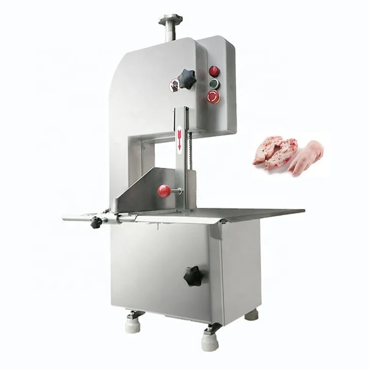 Commercial Table Electric Fish Pork Cow Beef Frozen Meat Steak Bone Band Saw Cutter Cutting Machine