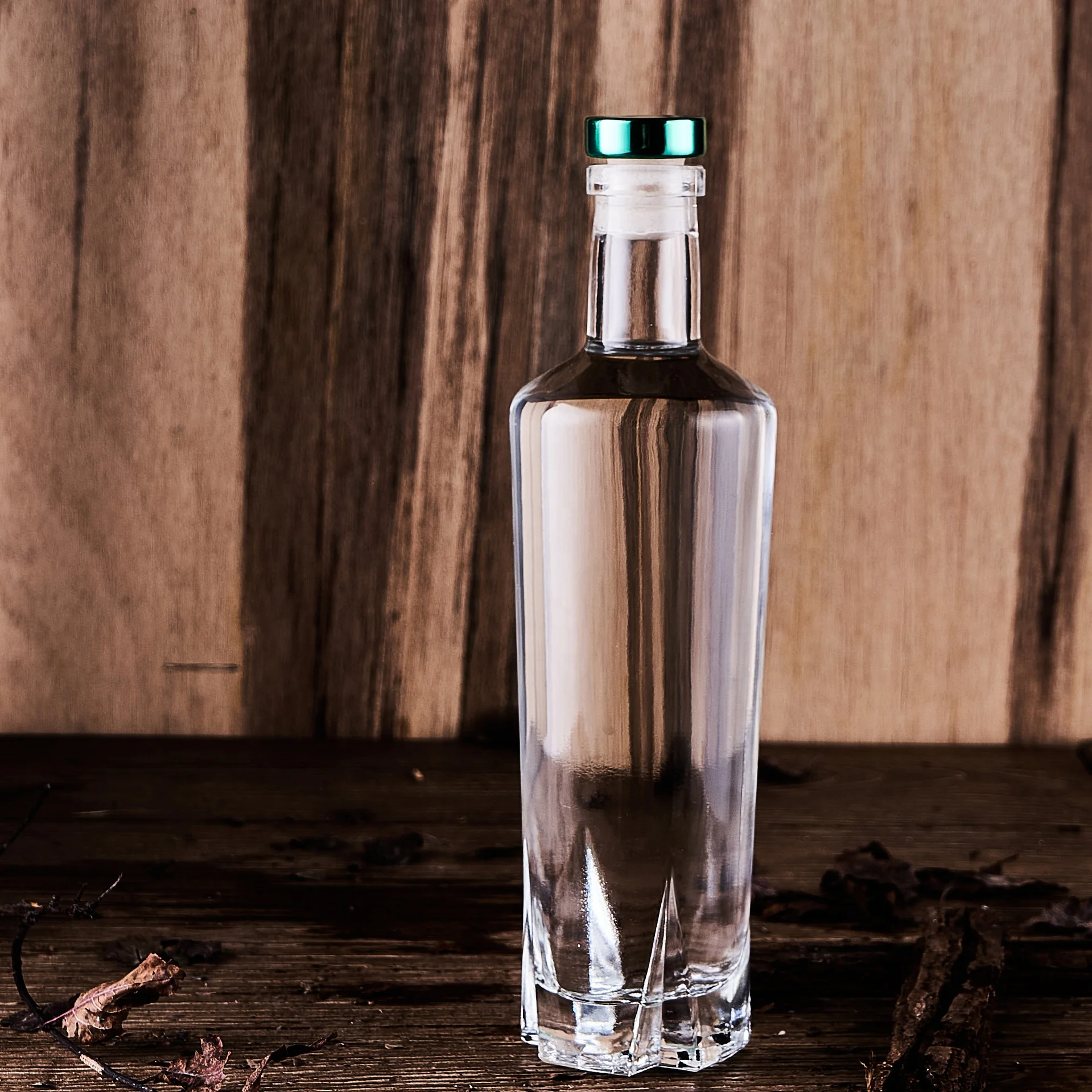 Manufacturer high quality 375ml custom spirit bottle  375ml rum whiskey gin pulque spirits glass bottles