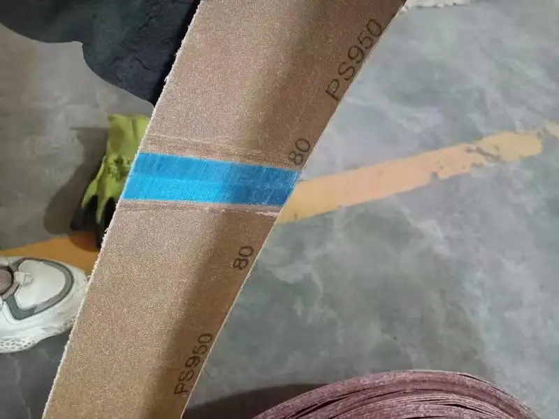 Ceramic coated abrasive  emery sand belt for stainless polishing