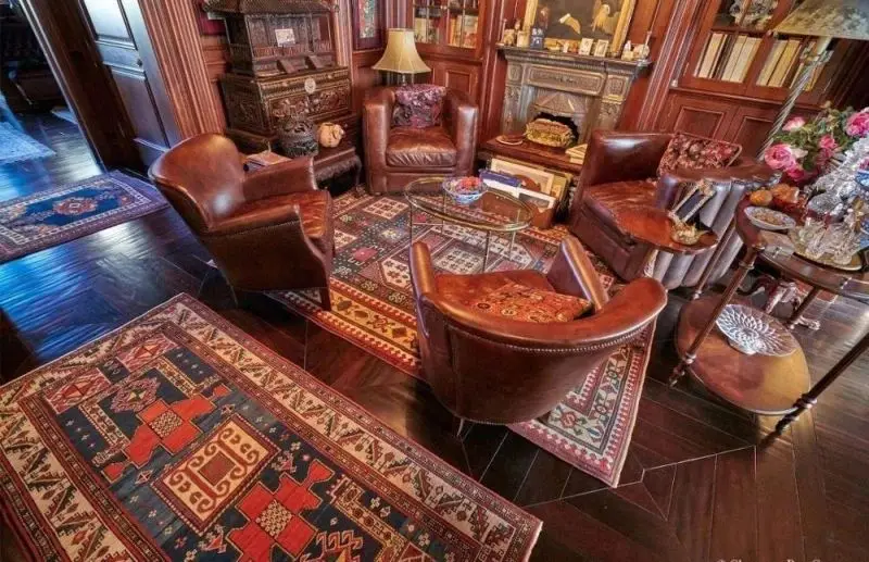 
Chinese manufacturer black and red silk handmade persian carpet rug for sale 