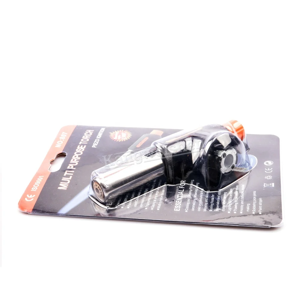 Portable Butane Gas Torch BBQ Flame Thrower Hiking Flame Gun