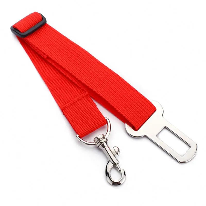 Muker 2-In-1 Pattern Polyester Nylon Fabric Webbing Dog Tether Walking Leash Breakaway Solid Collars Lights Car Seat Use