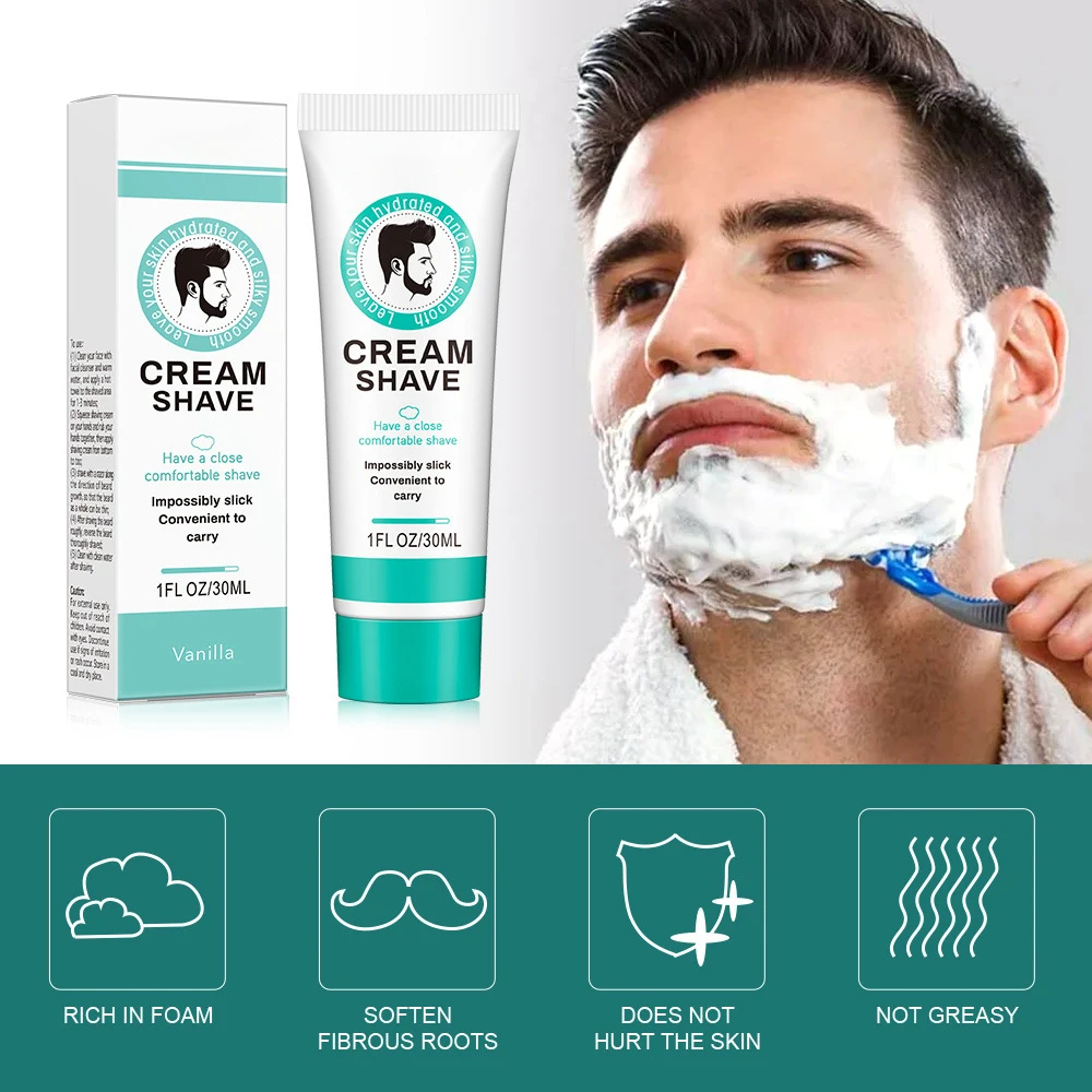 Shaving Cream Formula Contains Precious Oils and Humectants Moisturizer Shave Professional Shaving Cream