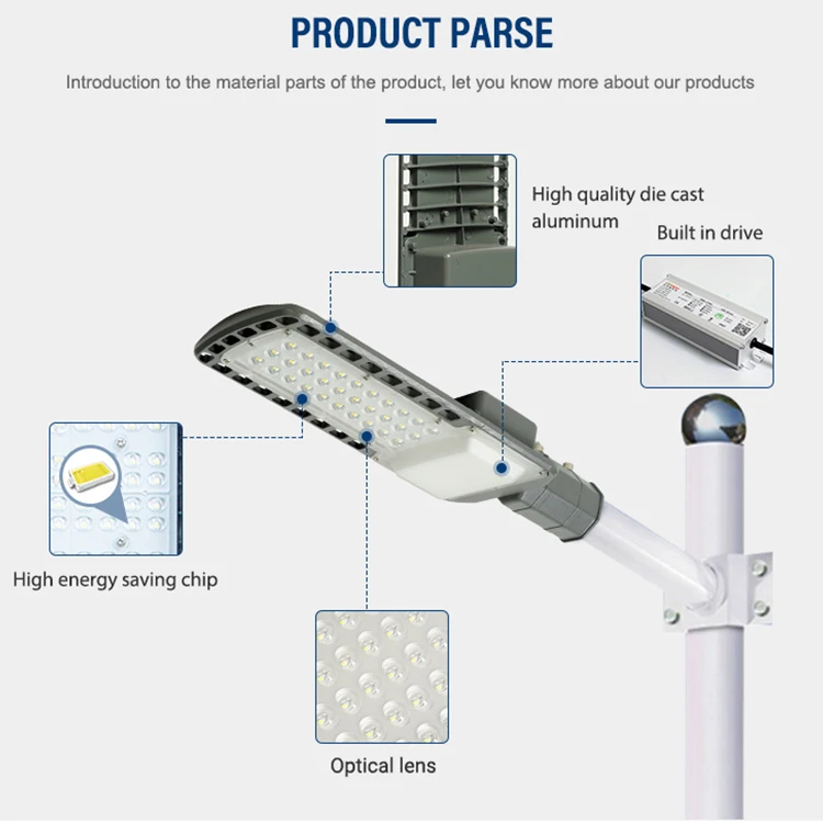 Hot Sale Garden Light SAA Certification Ip66 Waterproof 30w 50w 100w 150w 200w Led Street Light