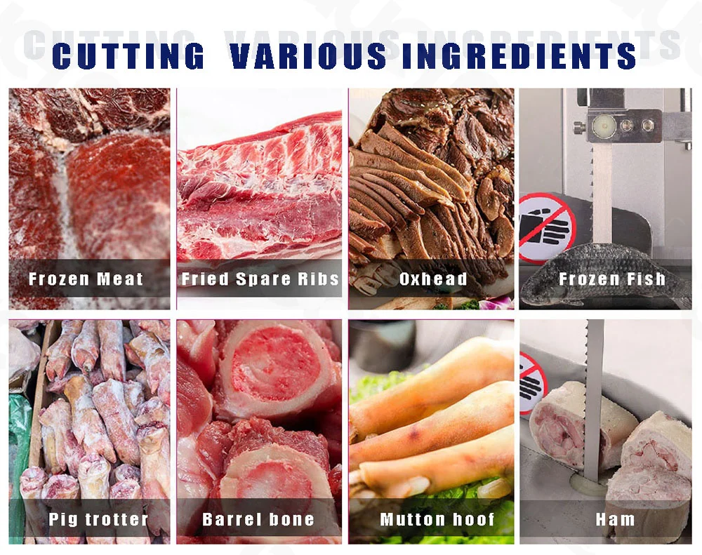 Food Factory High Efficiency Smart Saw Meat Bone Cutting In Band Machine