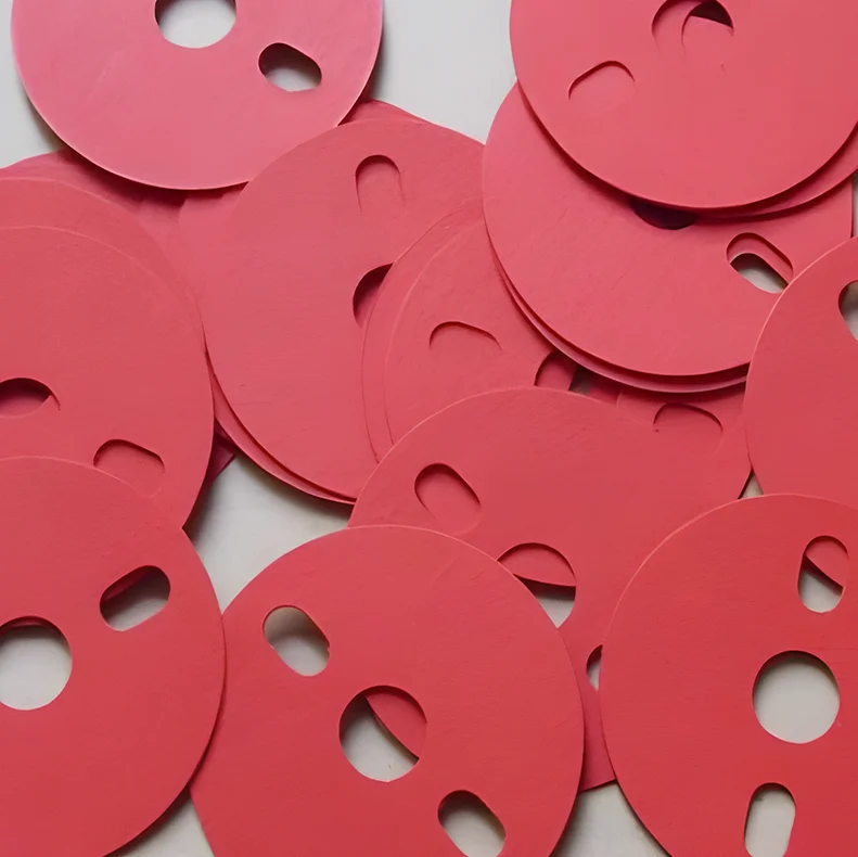 Exclusive Customized Battery Fireproof Flame Retardant Electrical Insulation Red Vulcanized Fiber Sheet Paper Adhesive Tape