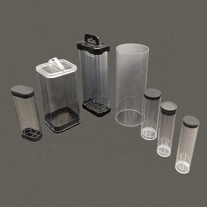 Custom High Quality Cylinder Transparent Clear Polycarbonate Acrylic Pipe Tube With Lid