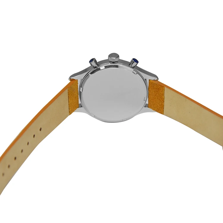 men leather watch classic dome vintage  Chronograph watch men orologio relojes hombre montre homme