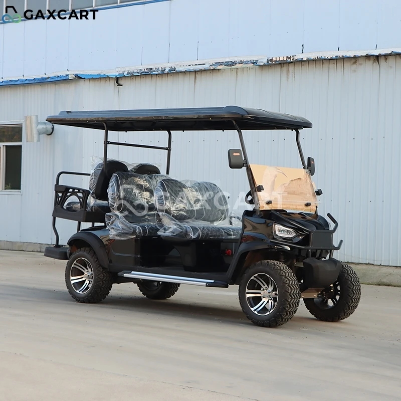 4 2seats golf cart electric 48v with cooler flat bed portable for selling autonomous driving