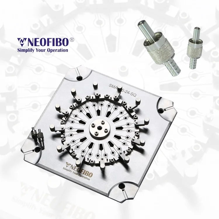 Neofibo SMA905 соединитель наконечник волоконно-оптический sma905 24 разъема upc Полировочный зажим