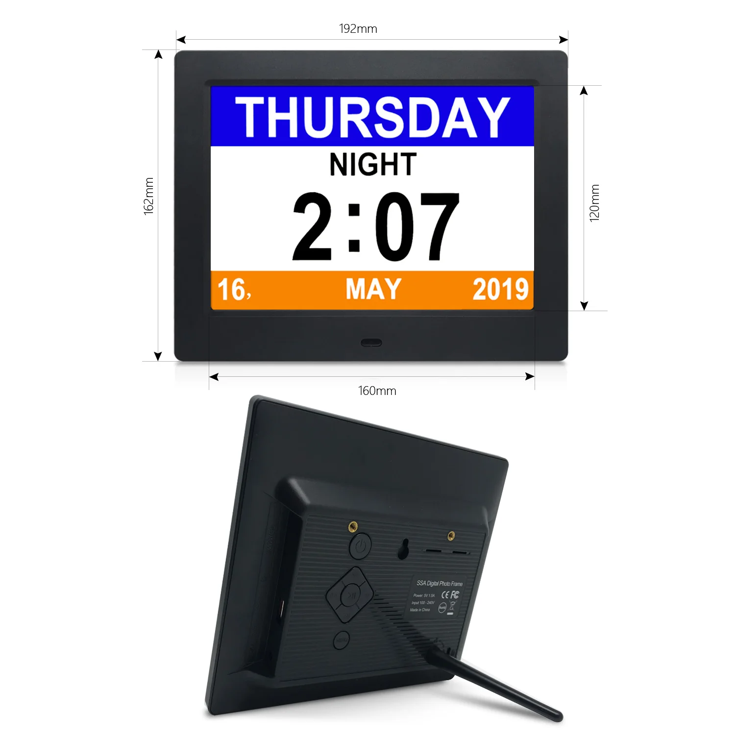 Smart Creative Wall Digital F30 White Digits Church Hospital Electronic For Module Sublimation Masive Closter Clock Frame Clock