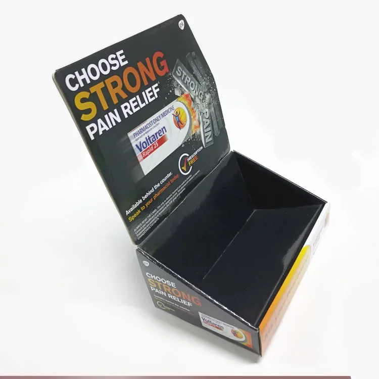 Custom Advertising Retail Store cosmetics Paper Desktop Countertop Cardboard Display Stand