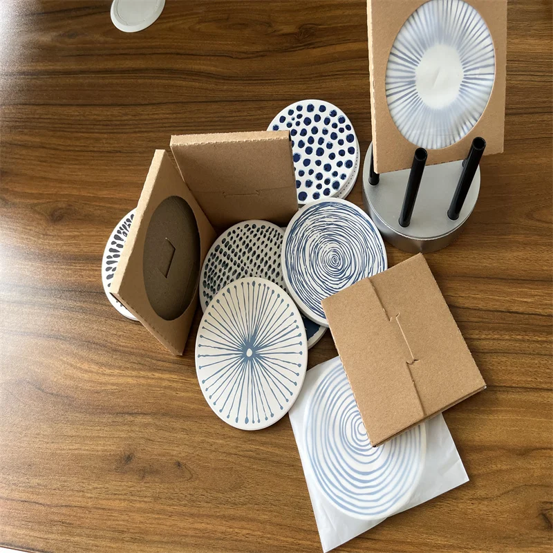 Ins Style Water Absorption Diatomaceous Earth Cup Mat For Family Potluck Banquet Daily Use