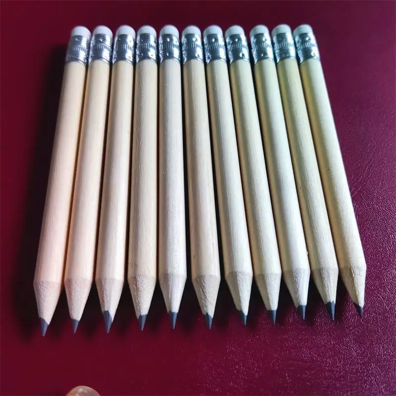 cheap Customizable Standard pencil black lead colors HB 2B hexagonal pencil with eraser cheap pencil with print