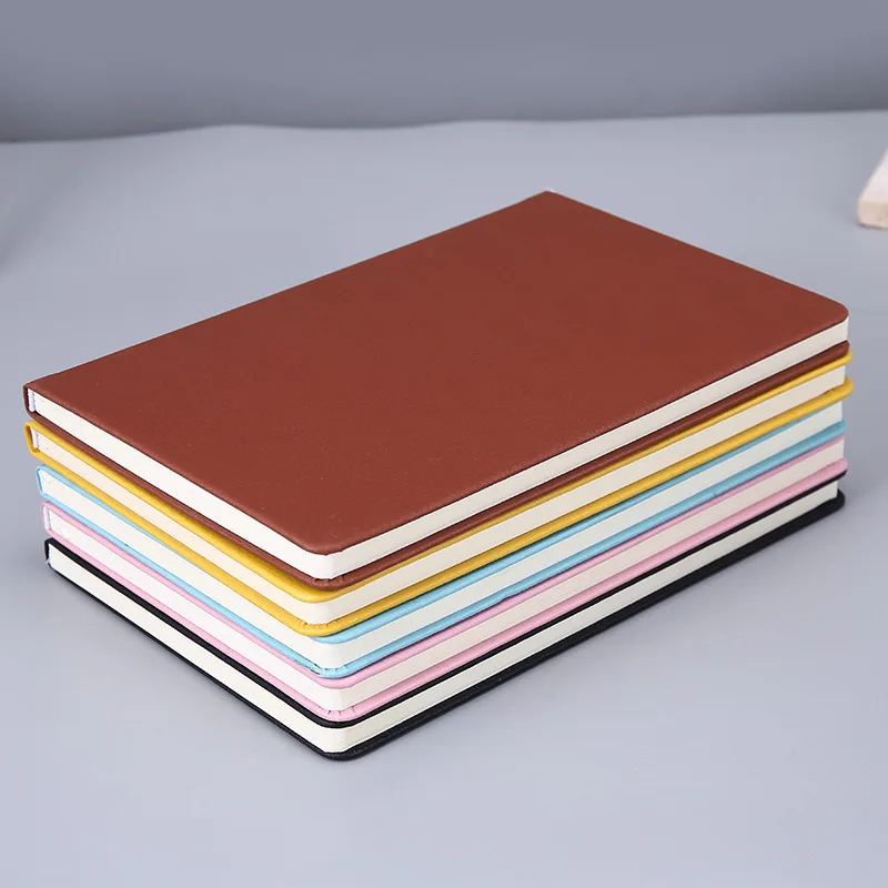 Custom cover A4/A5/B5/A6/A7 Notebook Thick Book Thickened pu leather Large Notepad Soft Diary school notebook