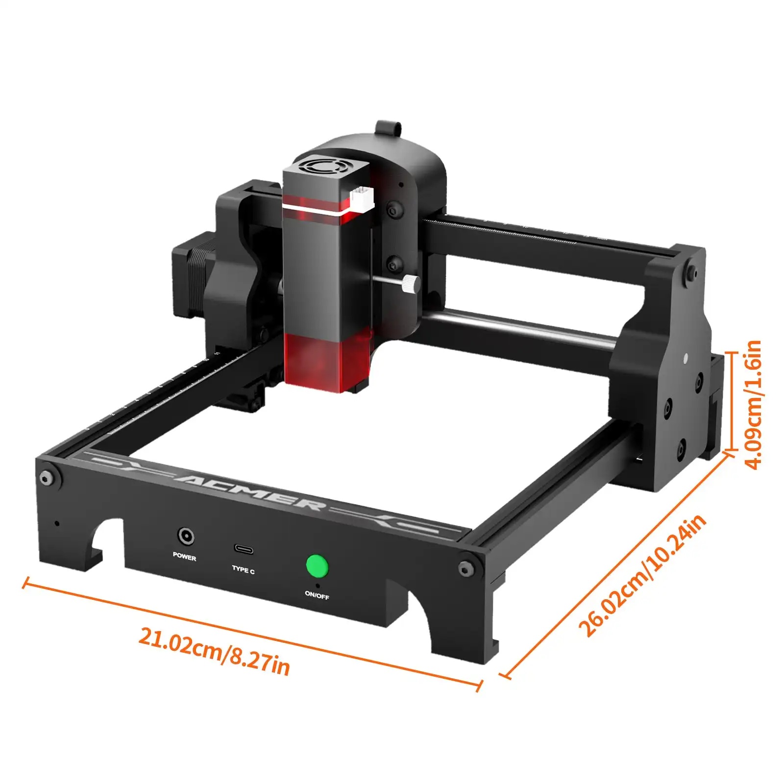 ACMER S1 2.5w 3.5w laser engraving machine  0.04*0.04mm Portable Laser cutting Mini Machine with limit switches