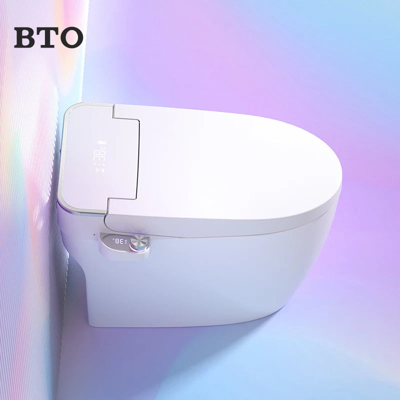 Floor mounted wc ceramic smart Electronic bidet toilet with concealed cistern for bathroom automatic toilet inodoro inteligente