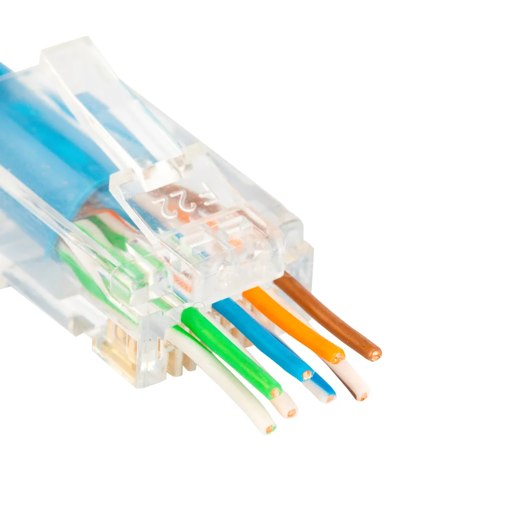 Cat6 RJ45 разъем проходит через UTP неэкранированный модульный