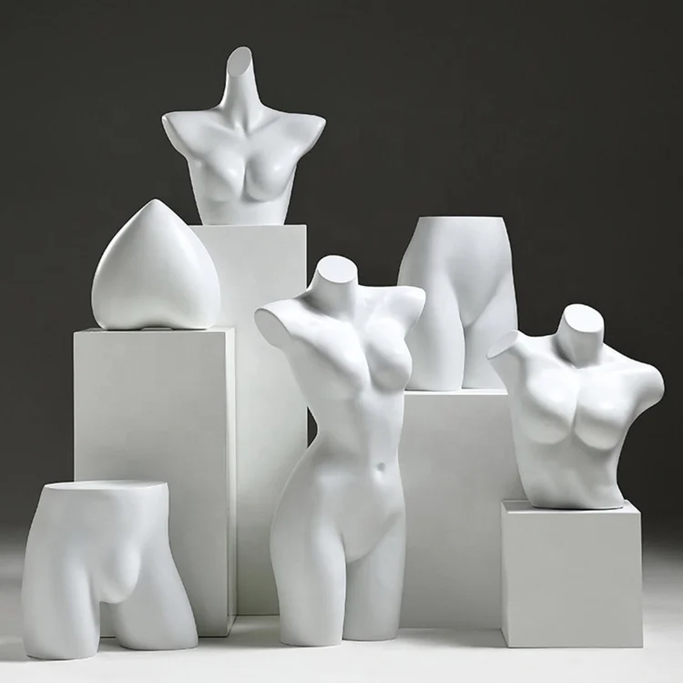 Underwear female half body plastic body window display display rack model