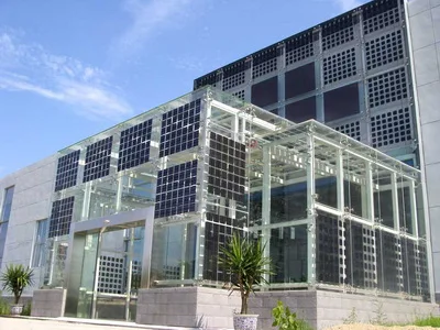 Солнечный Bipv зеленый строительный материал легко чистить двойные стеклянные бифациальные модули