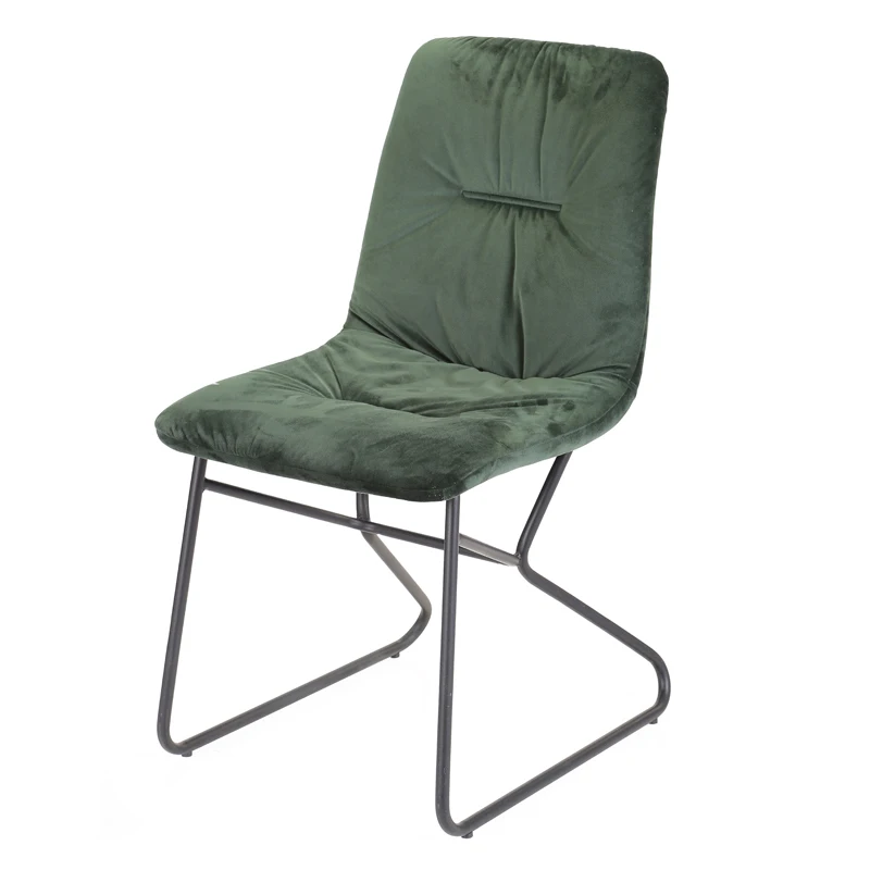 Furniture Living Room Modern Armless Italian Leather Dining Chair in hotel