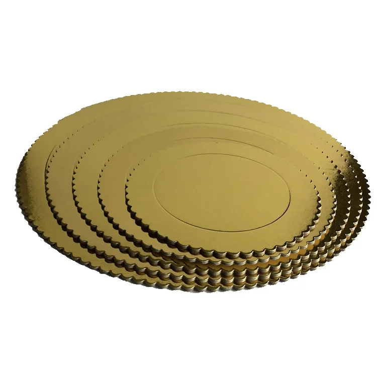 Hot Selling Paper Scalloped Cake Board With Circle For Party