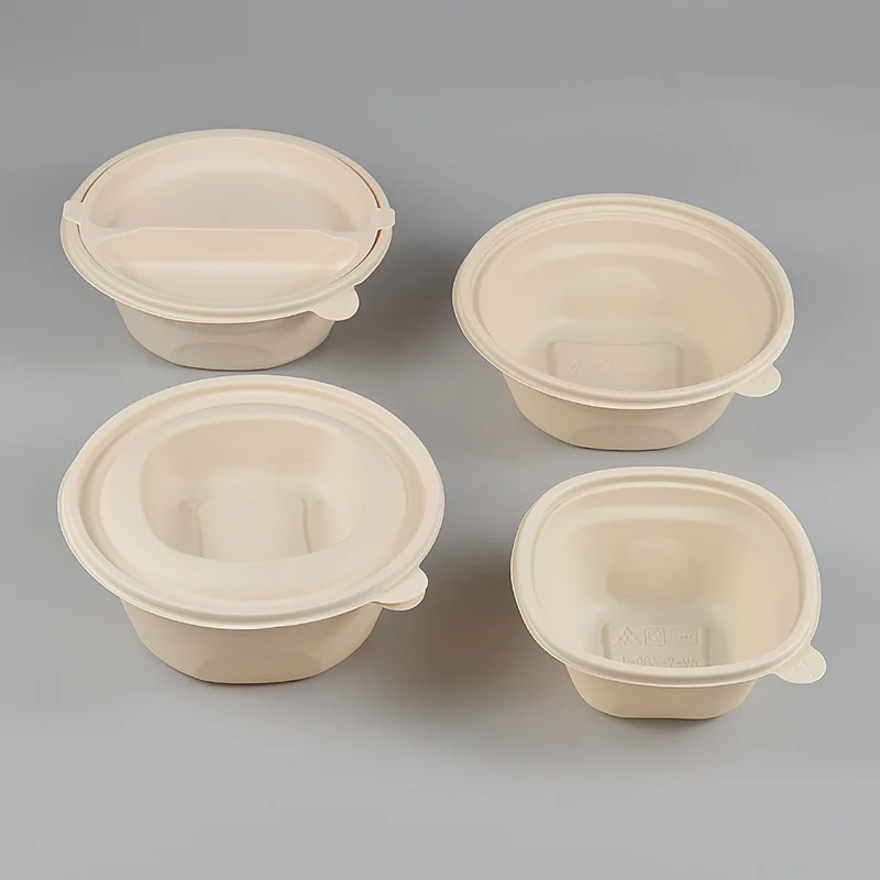 Factory direct sales of corn starch lunch boxes, biodegradable lunch boxes, bento boxes