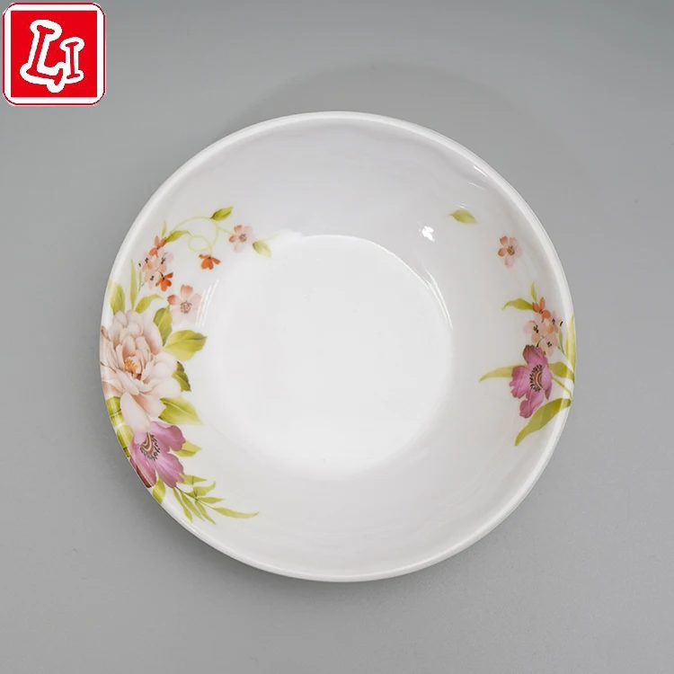 
Melamine tableware small dish dipping dish flower pattern daily household practical tableware 
