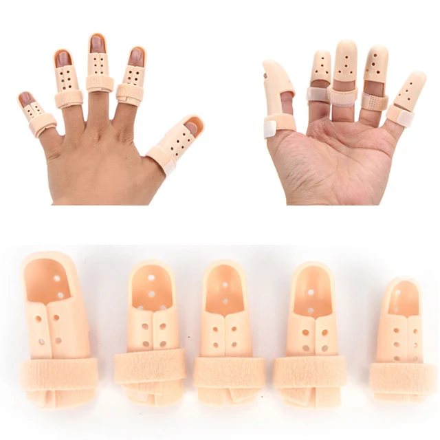 Plastic Mallet DIP Finger Support Brace Splint Joint Protection Injury