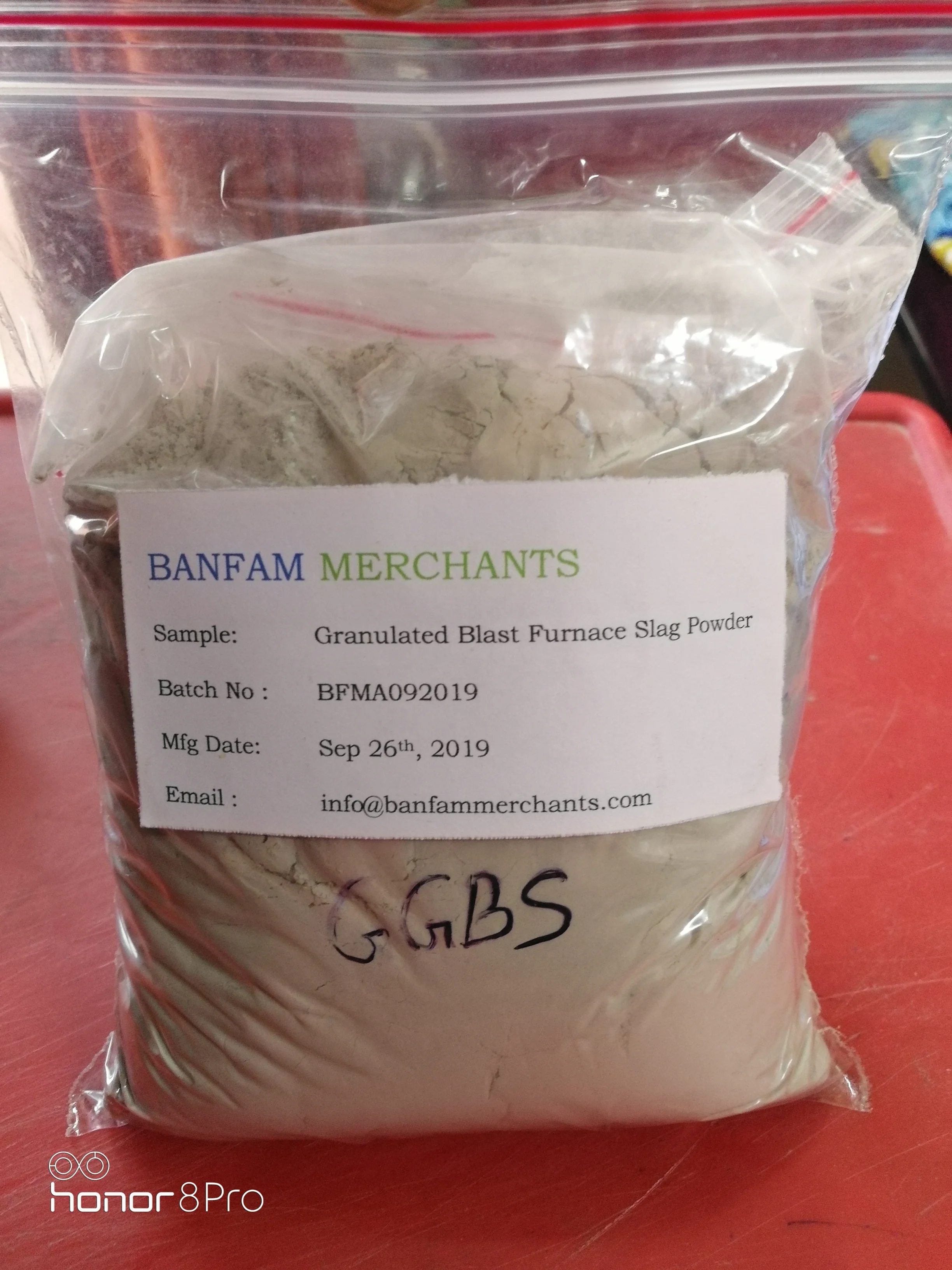 Ground Granulated Blast Furnace Slag - GGBS