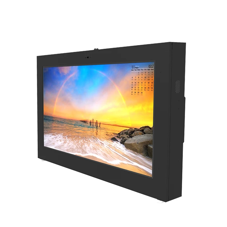Outdoor Tv Monitor High Light 3000 Nits Lcd Panel Outdoor Waterproof Touch Screen 4K Display