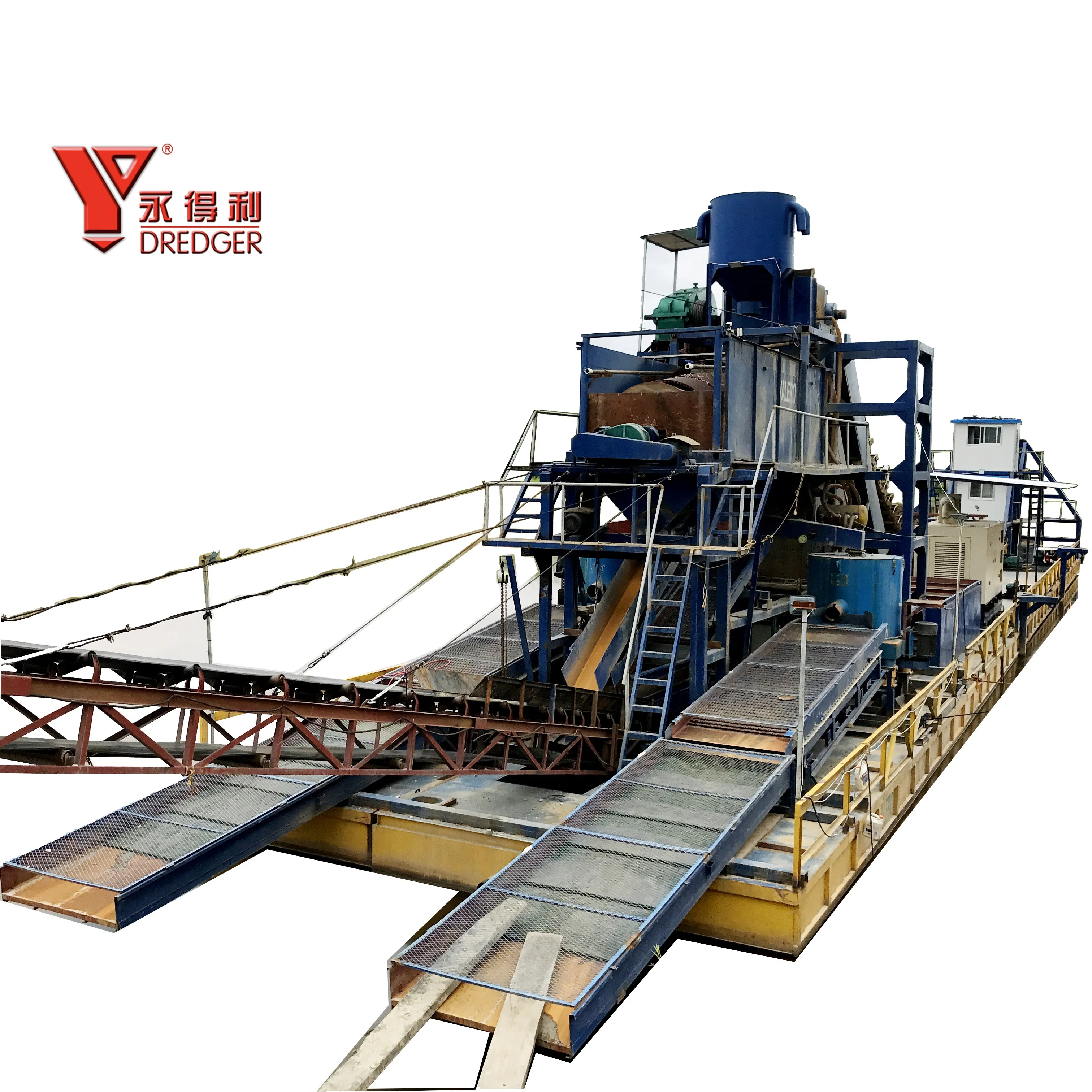 100t/h Bucket Chain Type Gold and Diamond Dredger form China Manufacturer  for sale