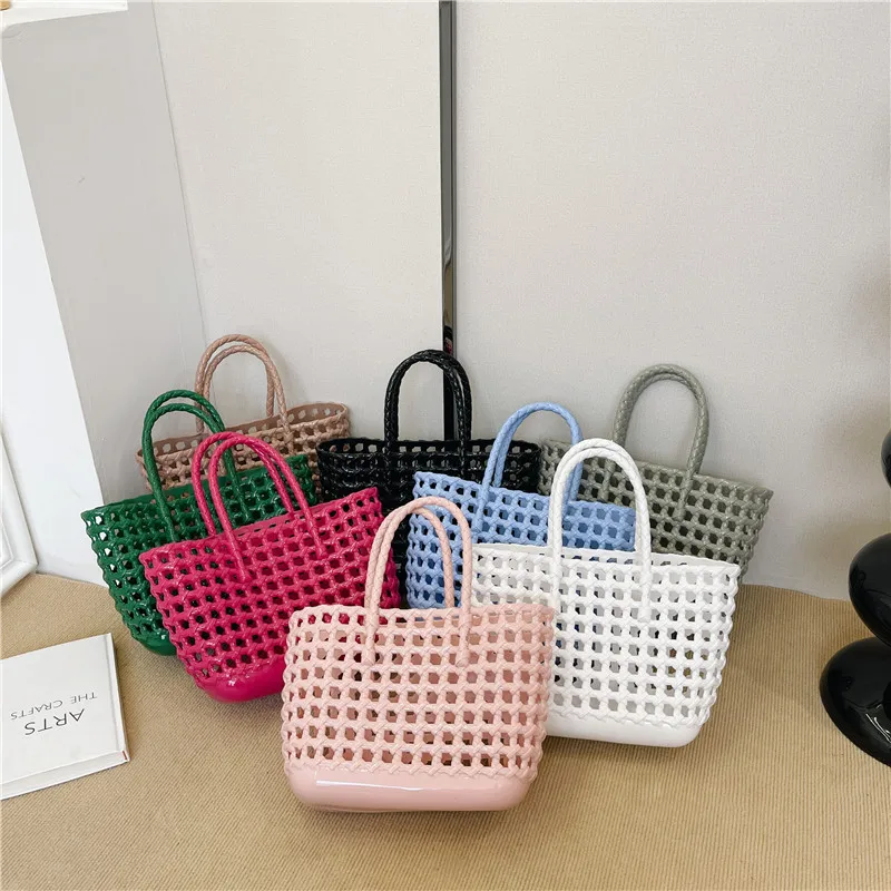 High Quality Women Fashion Shopping Hand bags Shoulder Bag Waterproof EVA Silicone Summer Beach bag