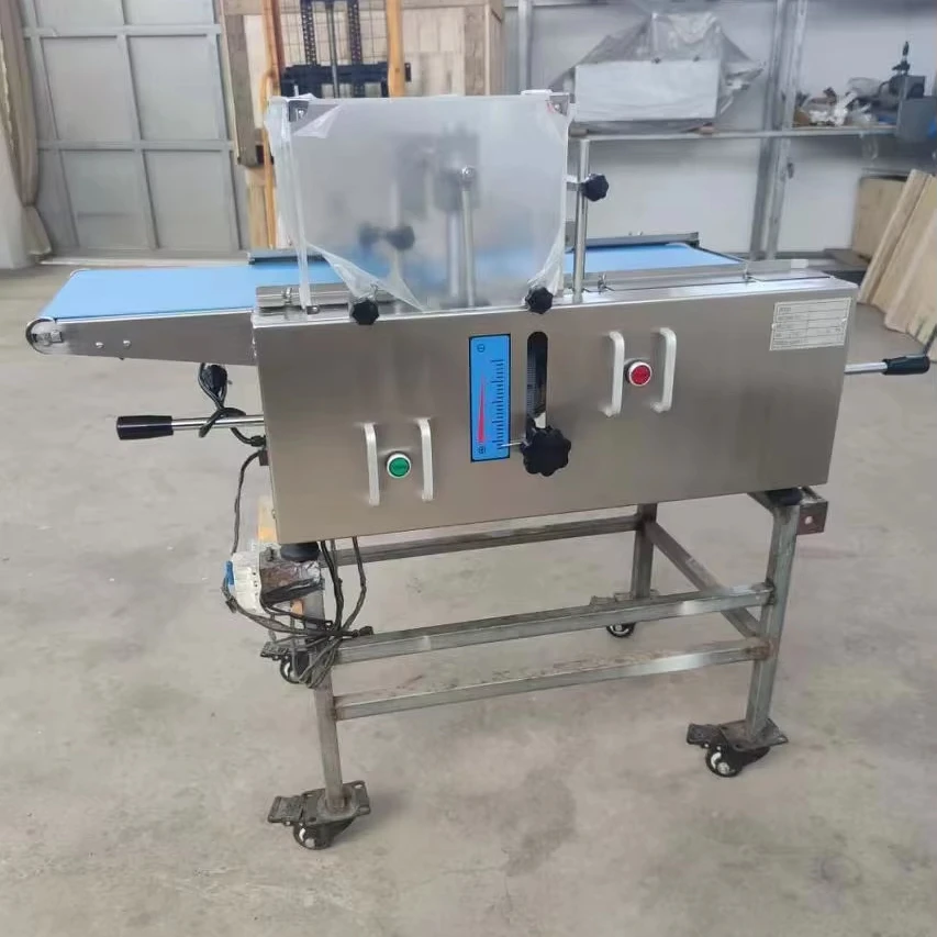 Automatic small dried fruit cookie dough cutting frozen hard cookie dough cutter slicer machine