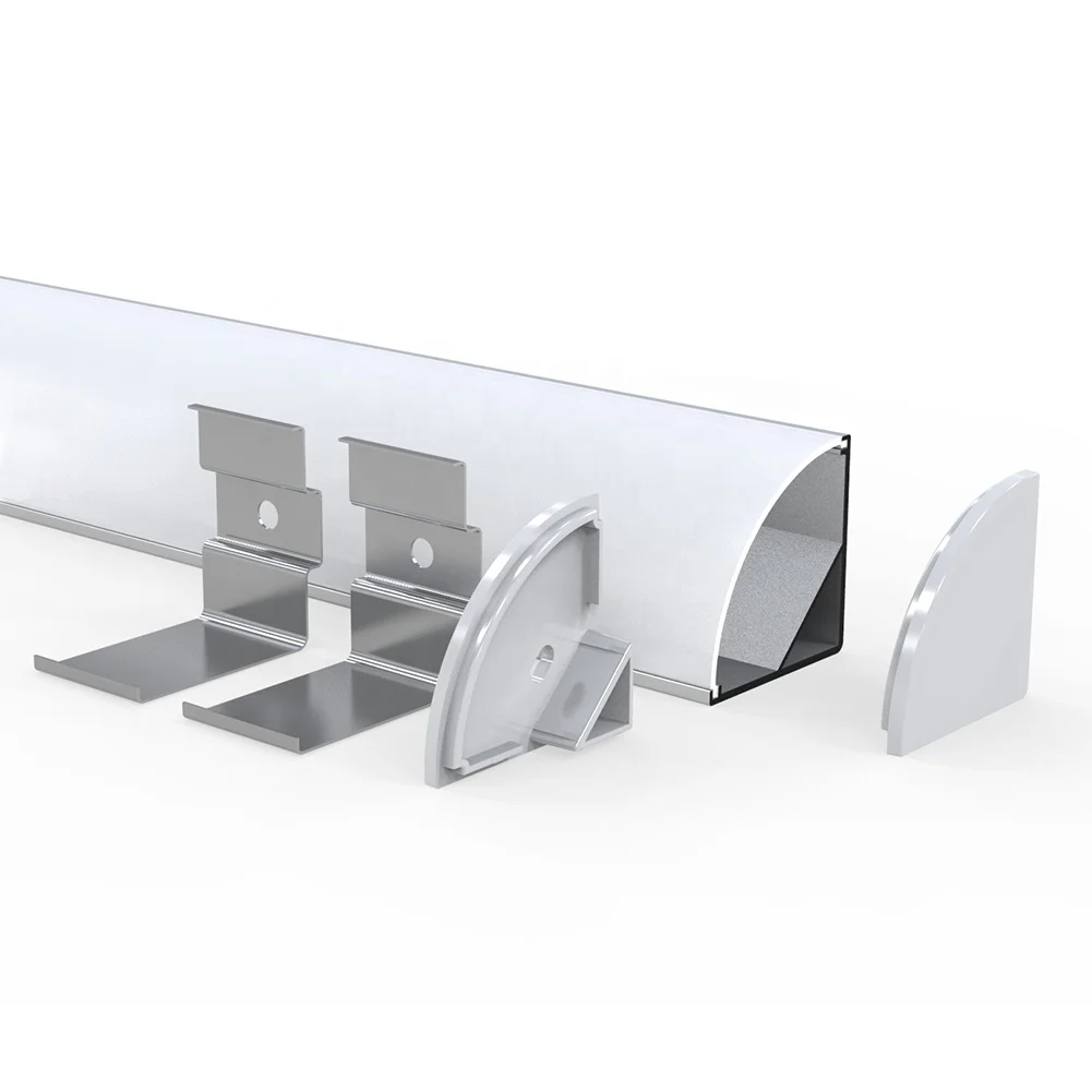 
LED Angle Corner Aluminum Extruded Profile Strip Lights Aluminum Extruded Profile 16Mm U LED Profile Light Heatsink 