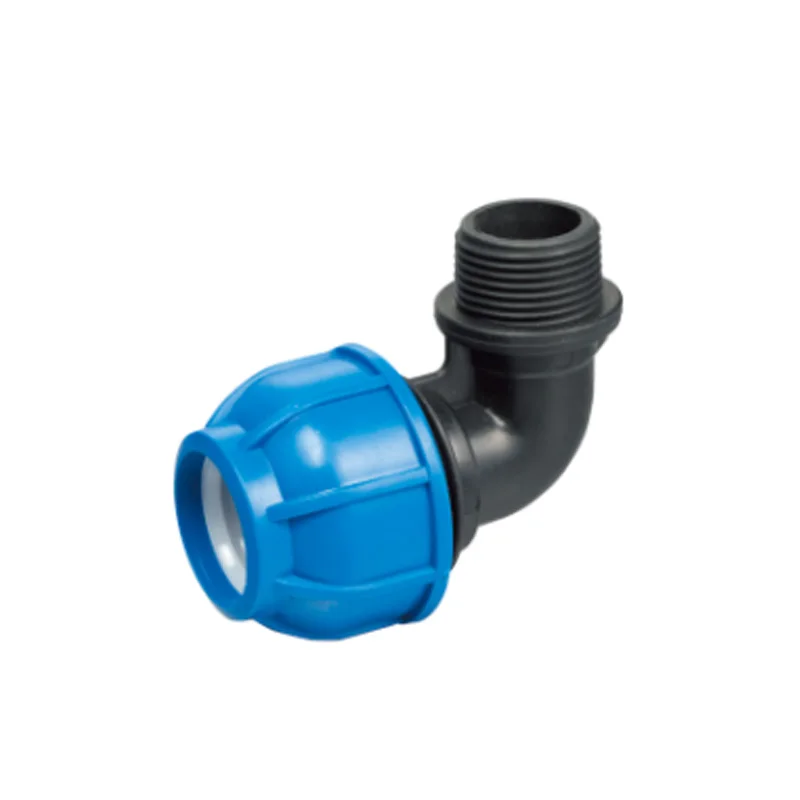 High Quality Water Plastic Tube Female Threaded Offtake 90 Degree Pipe Fittings Elbow Compression Valve Joint