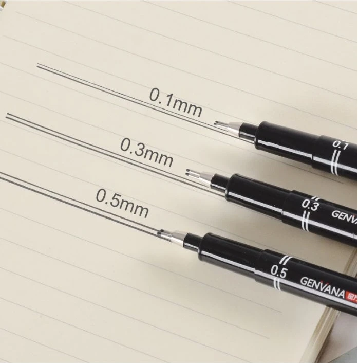 Двухлинейная ручка для рисования игл