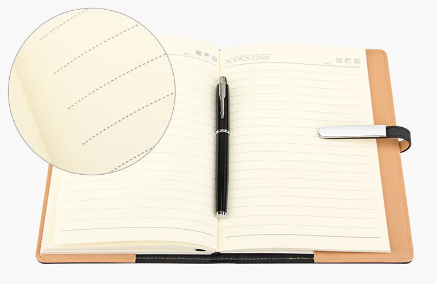 2024 Customized Logo Leather Wireless Charging A5 Pen Mug U Disk Notebook Diary for Automotive Insurance Education Industry