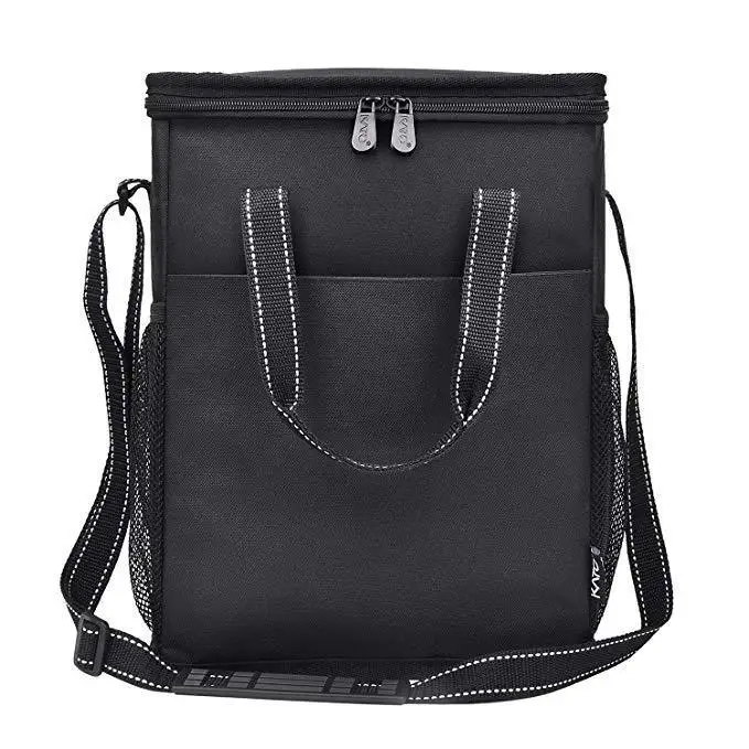 Custom Logo Oxford 6 Bottle Wine Insulated Cooler Bag Leakproof Thermal Travel Food Bag With Handles