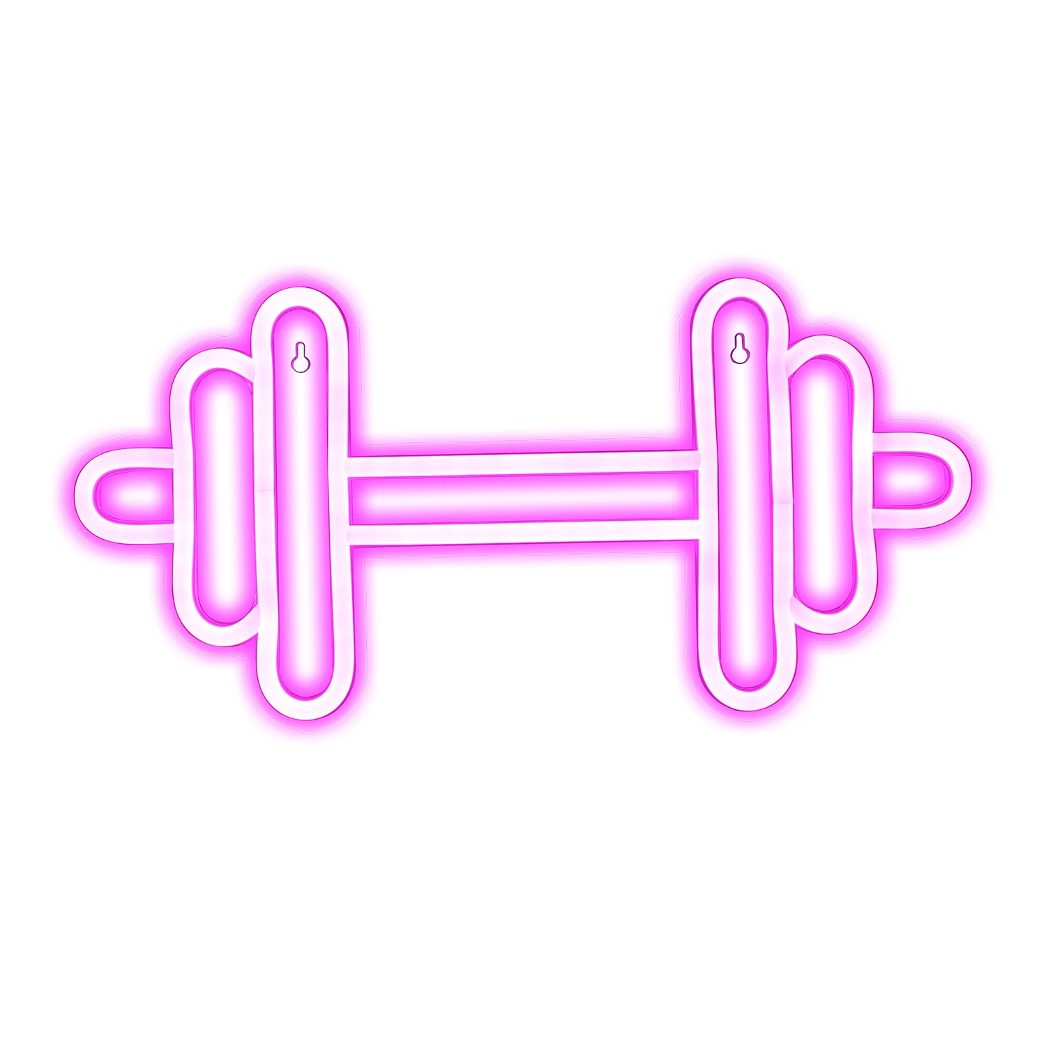 Wanxing Neon Barbell Dumbbell Neon Sign Gym 3 Colors Wall Hanging Neon Light Sign For Sports Room Decor Club Party Bar Xmas Gift