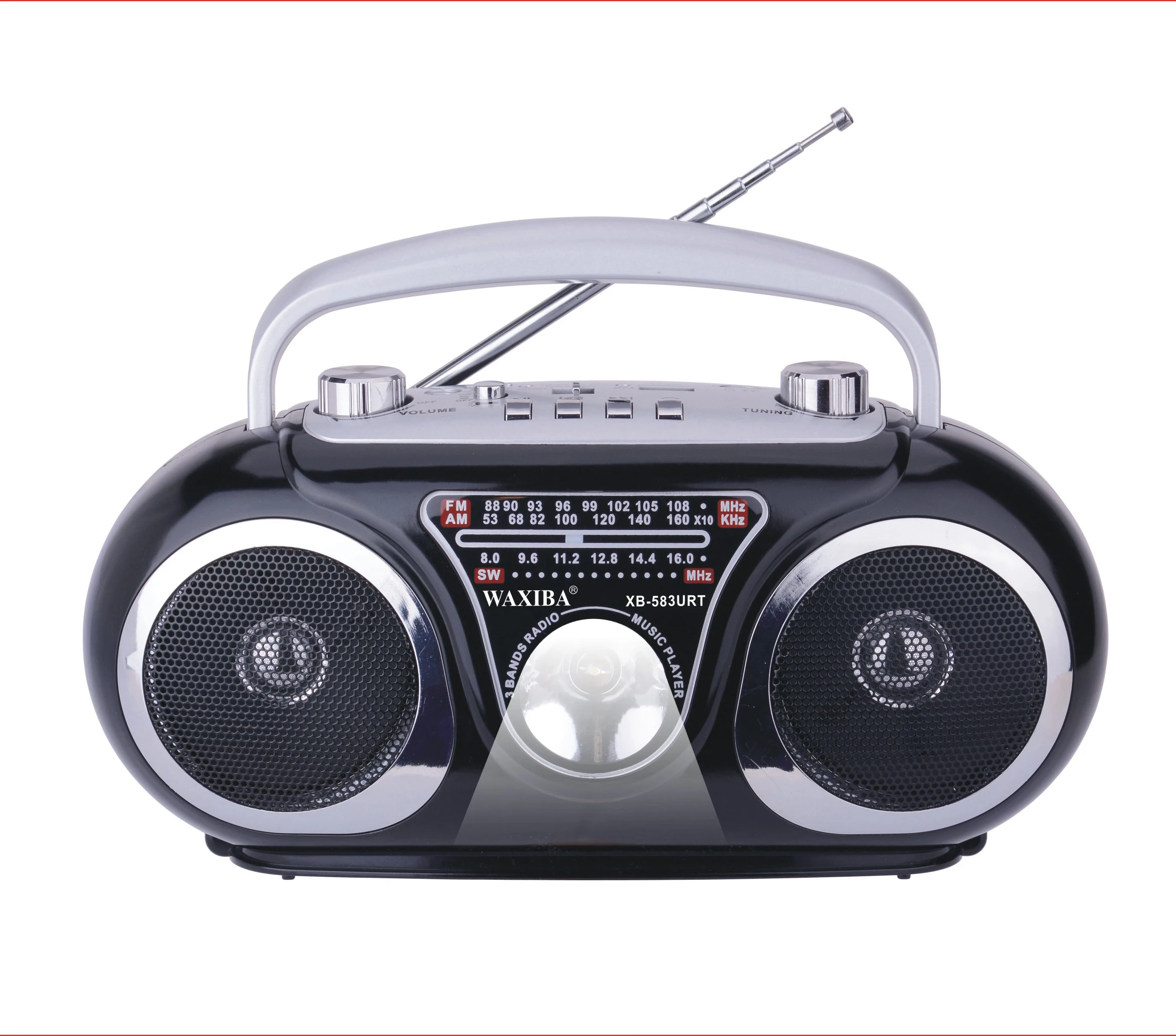 XB-583URT портативный ручной фонарик телефон LED USB Радио OEM ПОДГОНЯННЫЙ перезаряжаемый пакет Радио