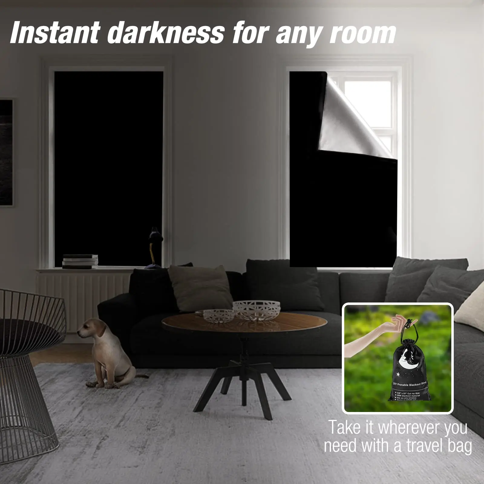 Шторы для салона, изолированные занавески с присосками для окон, портативные светонепроницаемые занавески для гостиной