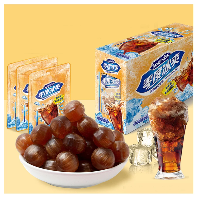 Wholesale of cola flavored candy lemon mint hard candy and snacks soda sugar