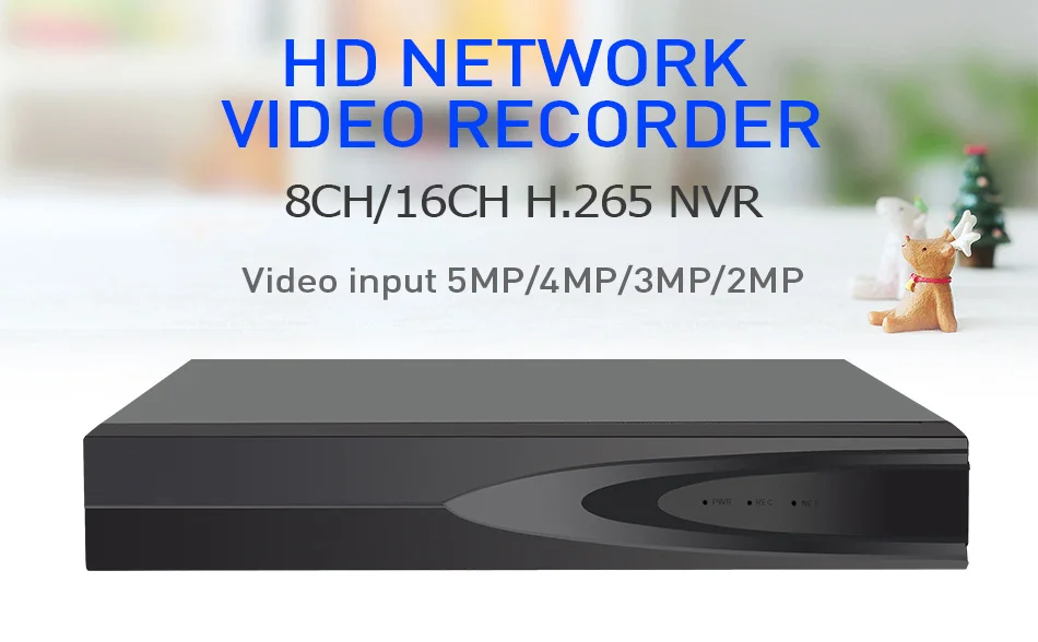 H.265 8CH 16CH 1080P NVR for 2MP/5MP/4MP IP Camera Network Video Recorder P2P CCTV  NVR System