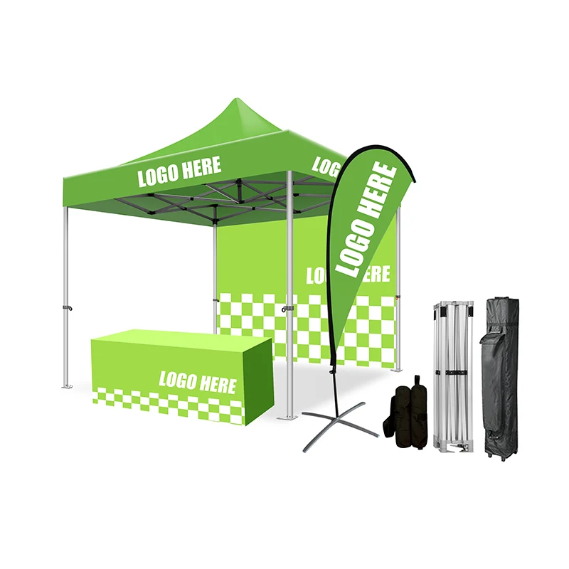 Custom market Fair 3x3 printed Exhibition trade show aluminium Warehouse waterproof fold canopy pop up tent for party sa